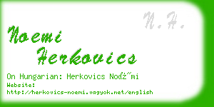 noemi herkovics business card